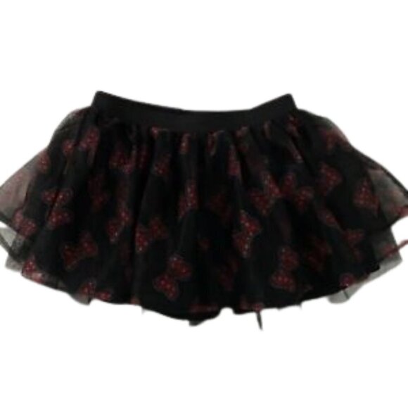 Disney Minnie Mouse Tulle Circular Tutu Skirt With Vibrant Red Minnie Mouse Bows - Picture 4 of 13